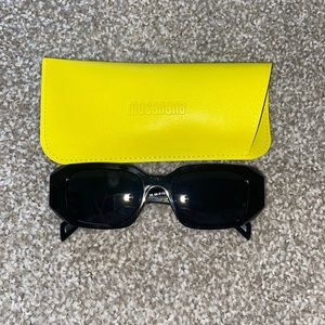 Black trendy sunglasses